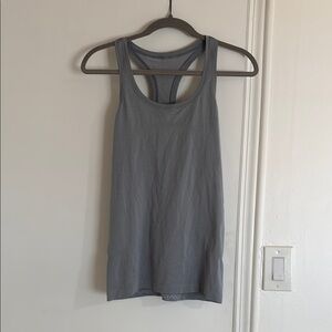 Lululemon Athletica Fitted Gray Tank Top